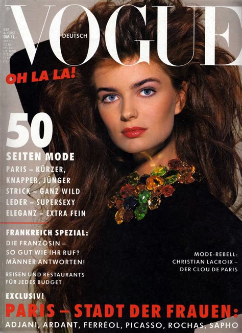 Photo Of Fashion Model Paulina Porizkova Id 299793 Models The Fmd