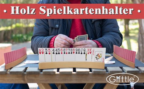 Gifttle Kartenhalter Holz St Ck Spielkartenhalter Kartenhalter