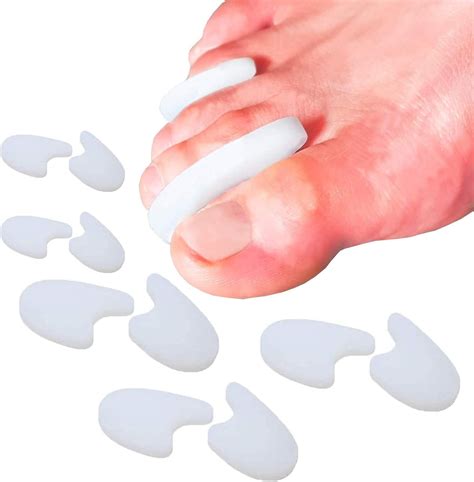 10 Pack Toe Spacers and Separators, Gel Overlapping Toe Hammer Spacers ...