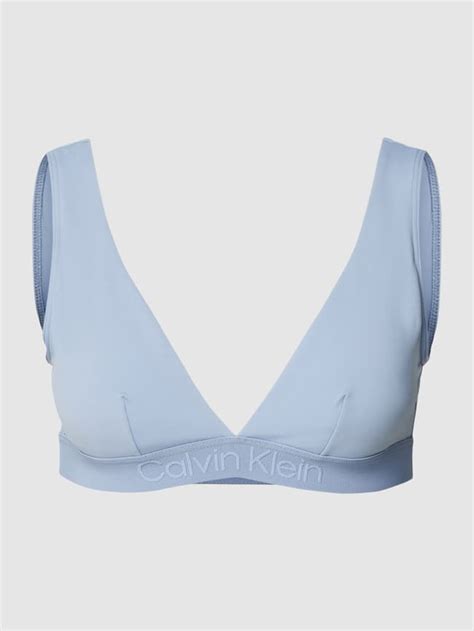 Calvin Klein Underwear Bikini Oberteil Mit Label Detail Hellblau