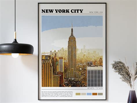 New York Print City Print Retro City Print Traveler Ts T Ideas City Info City Art