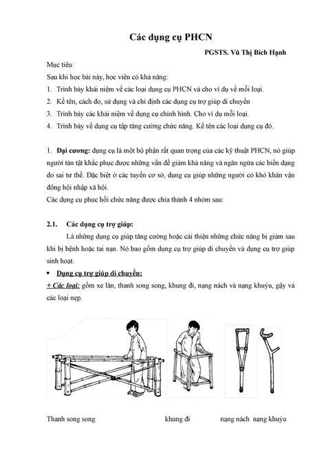 2 Dungcu Phcn Các Dụng Cụ Phcn Pgsts Vũ Thị Bích Hạnh Mục Tiêu Sau