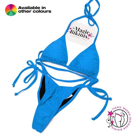 Quick Ship Teenie Weenie Bikini Lycra Hip Ties Magic Bikinis Custom Competition Suits And