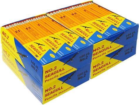 576 Count Bulk Pack Pencils Pre Sharpened With Erasers Bulk Yellow Pencils For