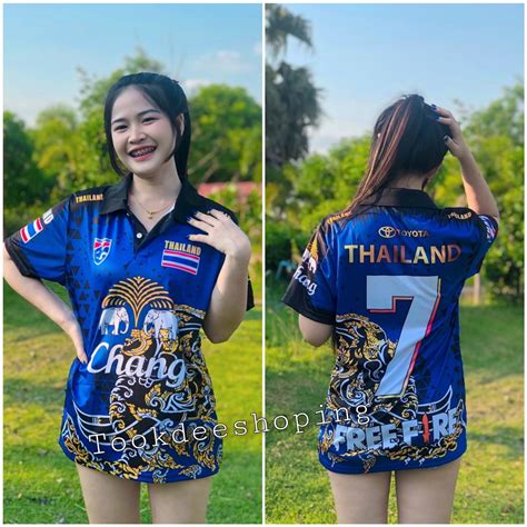 Thailand T Shirt Woman Thailand Jersey Chang Viral Tiktok Baju