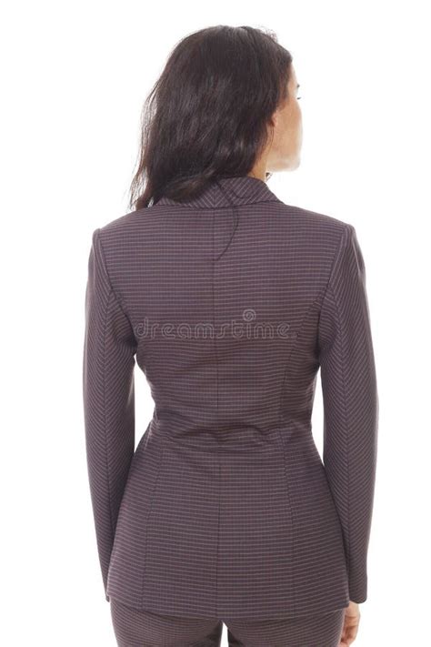 Brunette Business Woman In Casual Jacket Close Up Photo Isolated On White Stock Photo Image Of