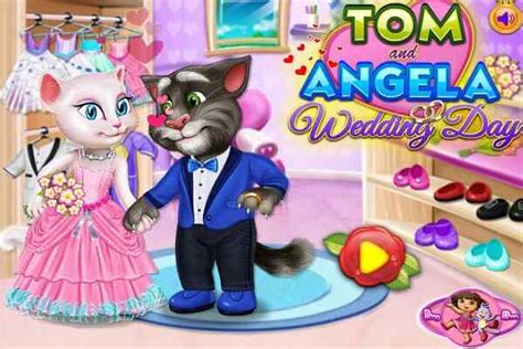 Tom and Angela Wedding Day, Dressing Games - Play Online Free : Atmegame.com