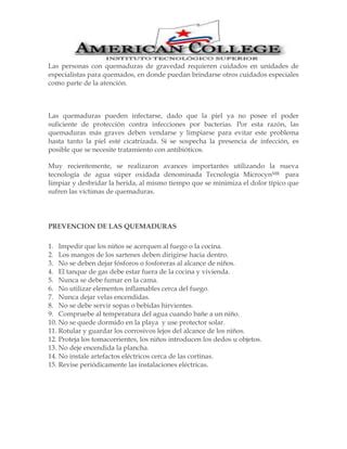 Las Quemaduras Pdf