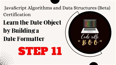 Learn The Date Object By Building A Date Formatter Step 11 Javascript