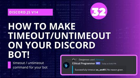 Discord Js V14 Tutorial Timeout Untimeout Command YouTube