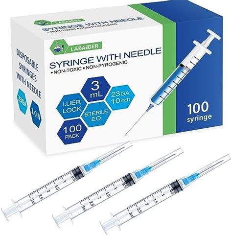 Amazon Pack Ml Syringes G Inch Needle Luer Lock