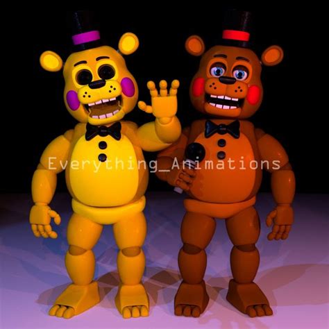 Toy Golden Freddy And Toy Freddy By EverythingAnimations Freddy Toys