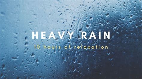 HEAVY RAIN At Night 10 Hours For Sleeping Relax Study Insomnia