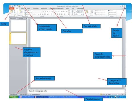 Elementos De La Ventana De Powerpoint PPT