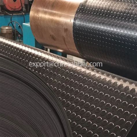 Rubber Coin Flooring Nonslip Matting 3mm Thin - Hebei No.6 Rubber Co.,Ltd