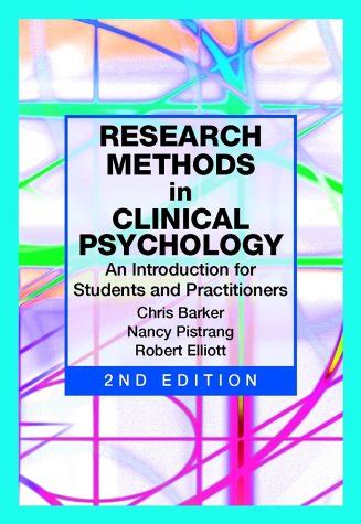 Amazon Research Methods In Clinical Psychology An Introduction For