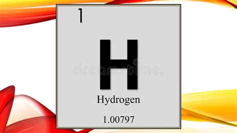 Hydrogen H Chemical Element 3d Rendering Stock Illustration Illustration Of Nonmetal Black