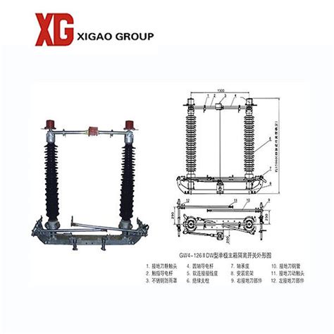 GW4 11kv 24kv 36kv 옥외 HV 공기 부하 차단 스위치 고전압 단로기