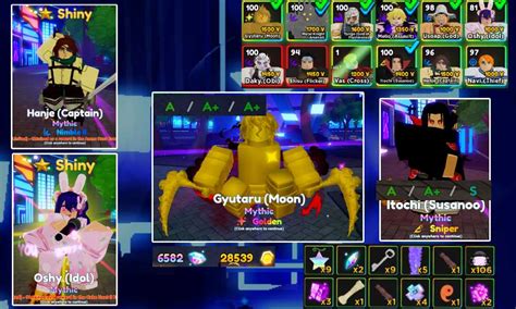Gyutaru Golden Anime Adventures 17 Mythic Units Unverified Account