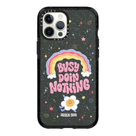 Huyen Dinh X Casetify Iphone Pro Max Case Case Black Glitter