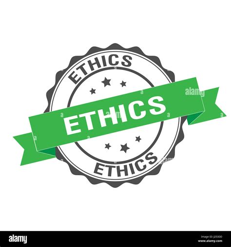 Ethics Stamp Illustration Stock Photo Alamy