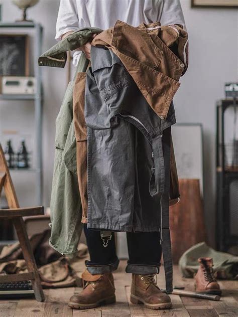 Sloppy Overalls Big Pockets Workwear With Zipper Fly MIXICHIC