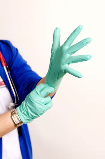 Free picture: pair, green latex gloves, medical care, doctor