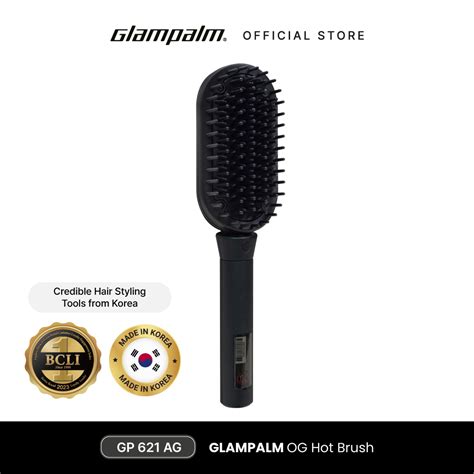 Jual Glampalm Og Hot Brush Straightener Sisir Panas Pelurus Rambut Gp Ag Shopee Indonesia