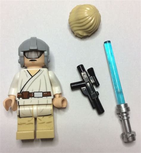 Lego Star Wars Minifigures Luke Skywalker Helmet Version Rare Ebay