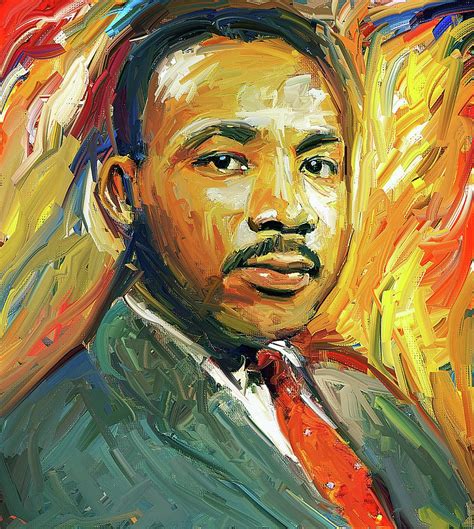 Martin Luther King Portrait 2 Digital Art By Yury Malkov Fine Art America