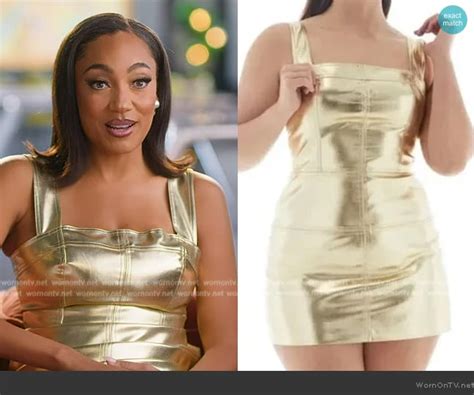 Wornontv Brandis Gold Confessional Dress On Selling The Oc Brandi