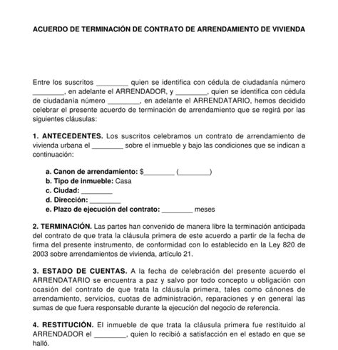 Introducir Imagen Modelo De Cancelacion De Contrato De Compraventa