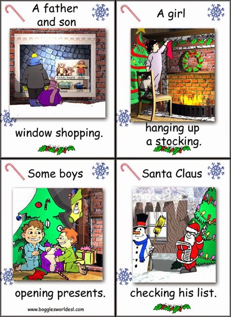 English Honori Garcia Christmas Describing Pictures