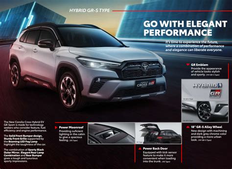 spesifikasi  corolla cross hybrid ev toyota auto bsd