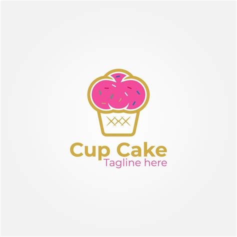 Cup Cake Logo Vector Design For Food And Bakery Business 25346865