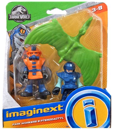 Fisher Price Jurassic World Imaginext Park Workers Pterodactyl Figure ...