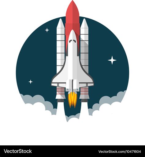 Space Shuttle Royalty Free Vector Image VectorStock