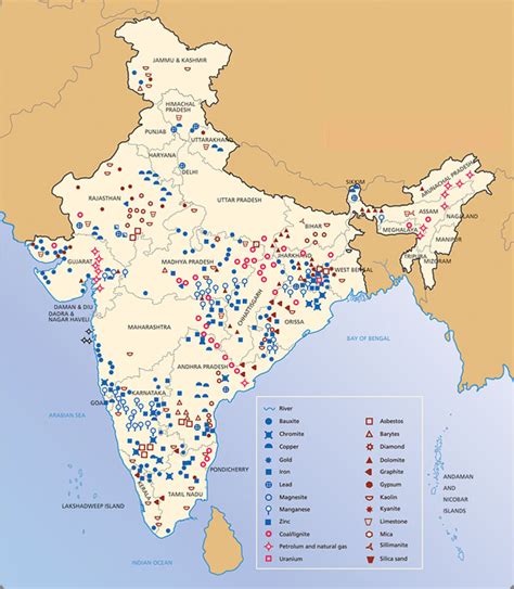 Mineral Map Of India