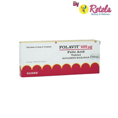 Jual Folavit 400mg 1 Strip 10 Tablet Shopee Indonesia