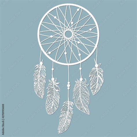 Dream Catcher With Feathers Laser Cut Ritual Thing American Boho