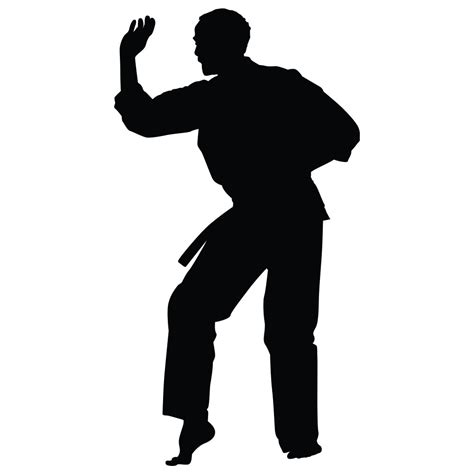 Martial Arts Kata Ii Silhouette Wall Decal Wallhogs