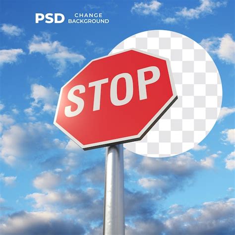 Premium Psd Psd Stop Sign