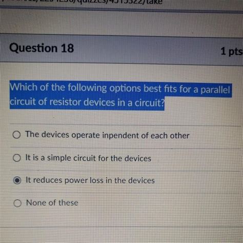 Solved Question 18 1 Pts Which Of The Following Options Best Chegg