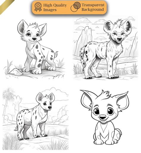 Premium Psd Safari Animal Coloring Book Set