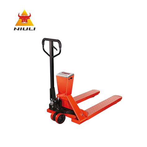 Niuli Weighing Pallet Jack Manual Hand Pallet Truck With Scale Hand