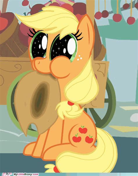 Applejack Eats Her Hat Applejack Is Tough Pinterest Pony Mlp