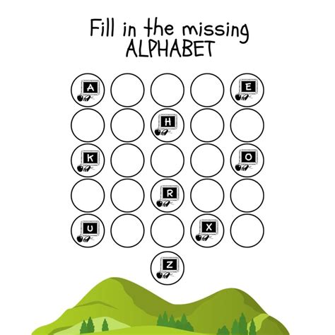 Fill In The Missing Alphabet Activity Sheets Sharekkna Online