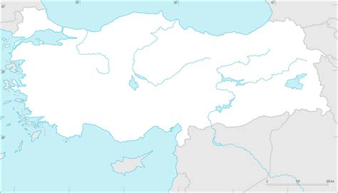 Turquie carte vierge Média Encyclopædia Universalis