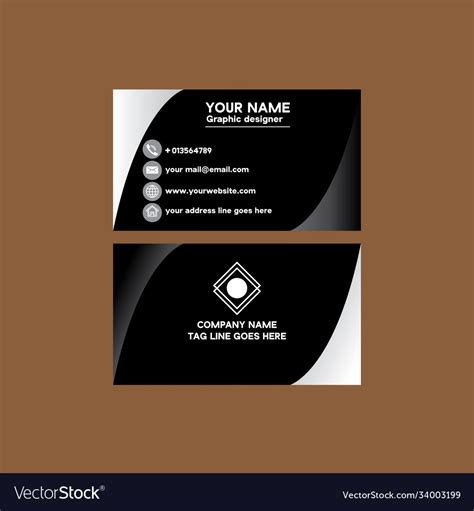 Graphic Designer Visiting Cards Design Vectors