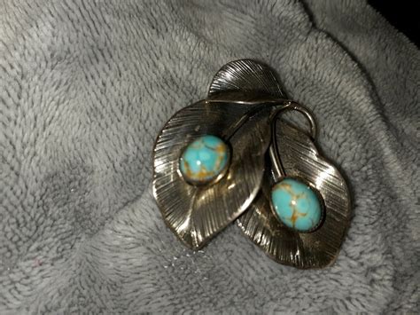 Vtg Brooch Pin Marked Danecraft Sterling Silver T Gem